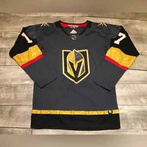 Adidas Vegas Strong Golden Knights #17 Hockey NHL Gray Jersey Uniform Size 56